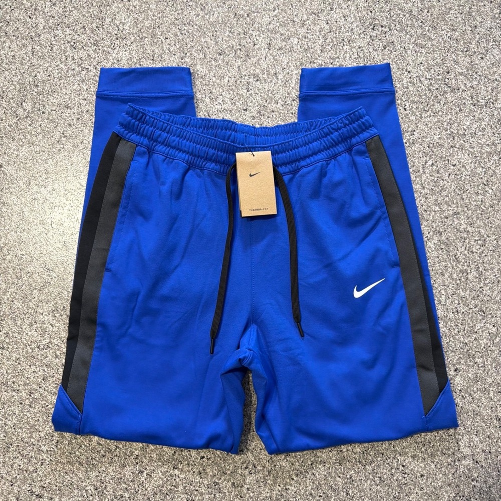 Nike Therma Fit Showtime Basketball Pants Mens XL FD1133-496 Blue Warm Up Jogger - Picture 1 of 7